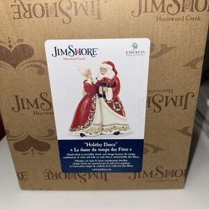 Jim Shore SANTA AND MRS CLAUS FIGURINE-HOLIDAY DANCE 6017007‎ NEW 2025